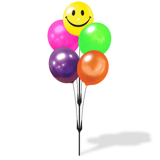 Helium Free Outdoor Plastic Balloons 5 Balloon Cluster Kit with Water Base